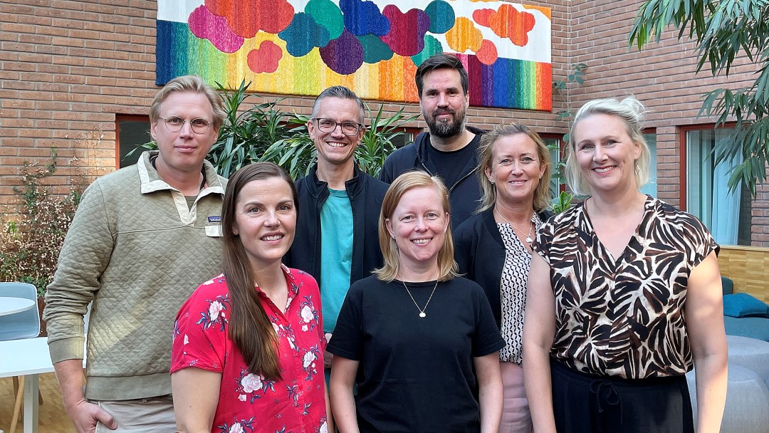 Foto på teamet från SPV, övre raden från vänster Karl Rehnström, Johan Ädel, Daniel Norlin. På nedre raden Carolina Frankson, Pernilla Stenlund, Camilla Persson och Jennie Lind.