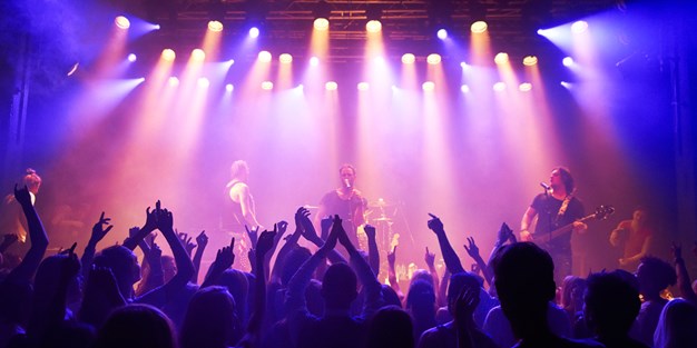 En konsert. Foto