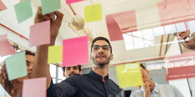 People having a creative meeting. Photo.