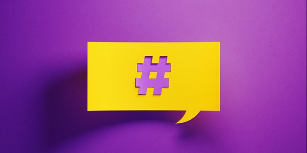Hashtag symbol. Illustrasjon