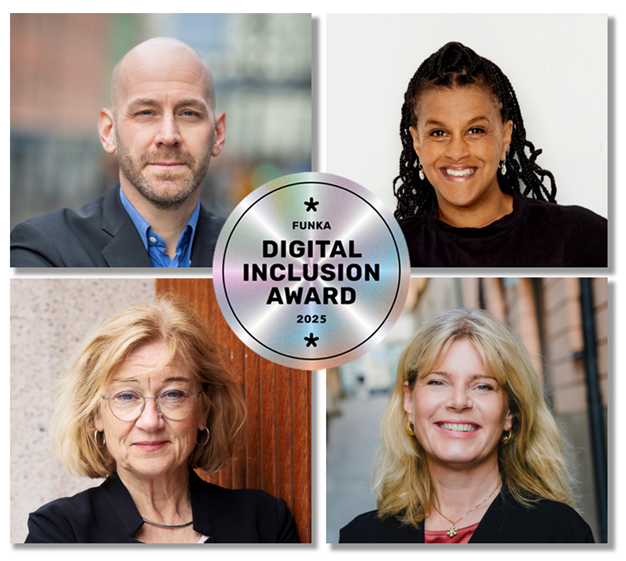 Foto på Ordförande, Nicklas Mårtensson Funktionsrätt Sverige Generalsekreterare, Anna Carlsson Sigstedt Diversity Charter Sweden Generalsekreterare, Christine Cars-Ingels PRO Generalsekreterare, Johanna Hållén Sveriges Konsumenter