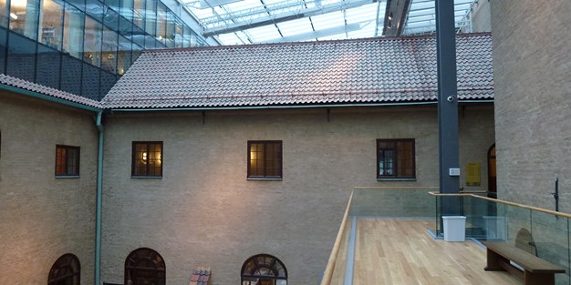 Innergård vid Stockholms rådhus. Foto