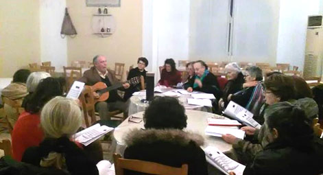 Choir group, 3 month cycle, Heraklion. Photo