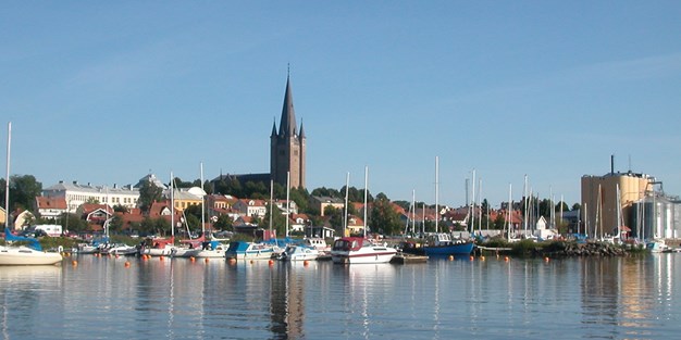 The harbour in Mariestad. Photo