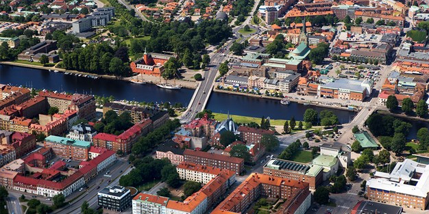Vy över Halmstad. Foto. Foto: Patrik Leonardsson