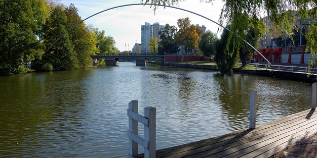 Bild över Kinda kanal. Foto