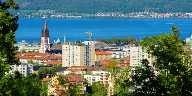 Vy över Jönköping. Foto