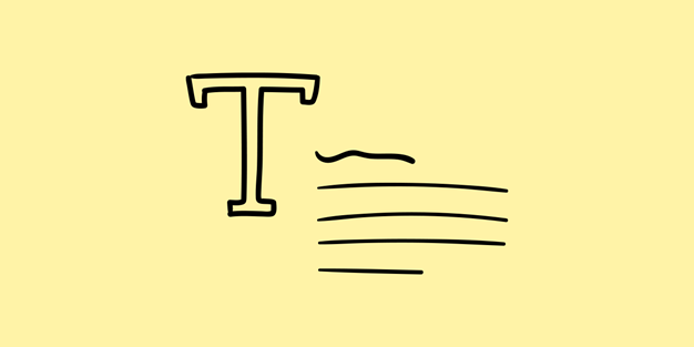 Illustration of text.