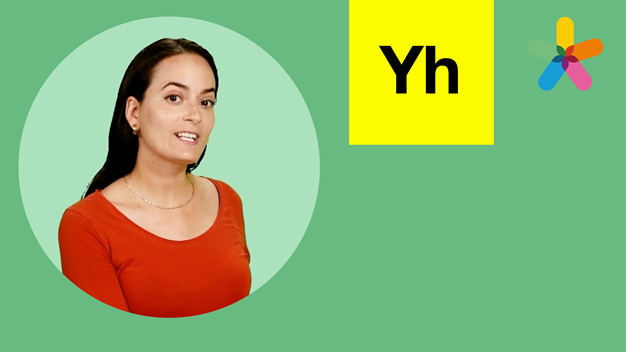 Funkas logotyp på grön bakgrund  
